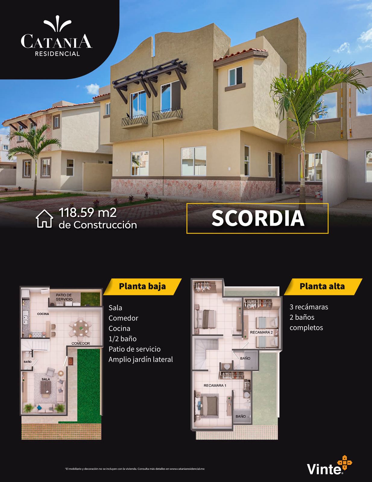 Plano de Casa Scordia en Catania Residencial